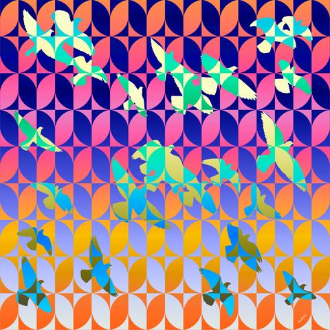 Silk Scarf Pieces of Peace