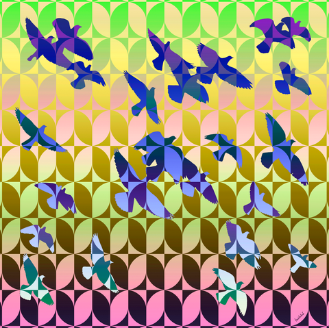 Silk Scarf Pieces of Peace